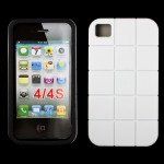 Wholesale iPhone 4S 4 Turtle Shell Hybrid Case (White Black)